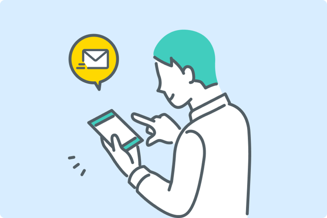 本人からメッセージを受信することで様々なシーンで活用可能